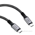 100W Transmission USB4.0 Nylon Braiding Data Cable